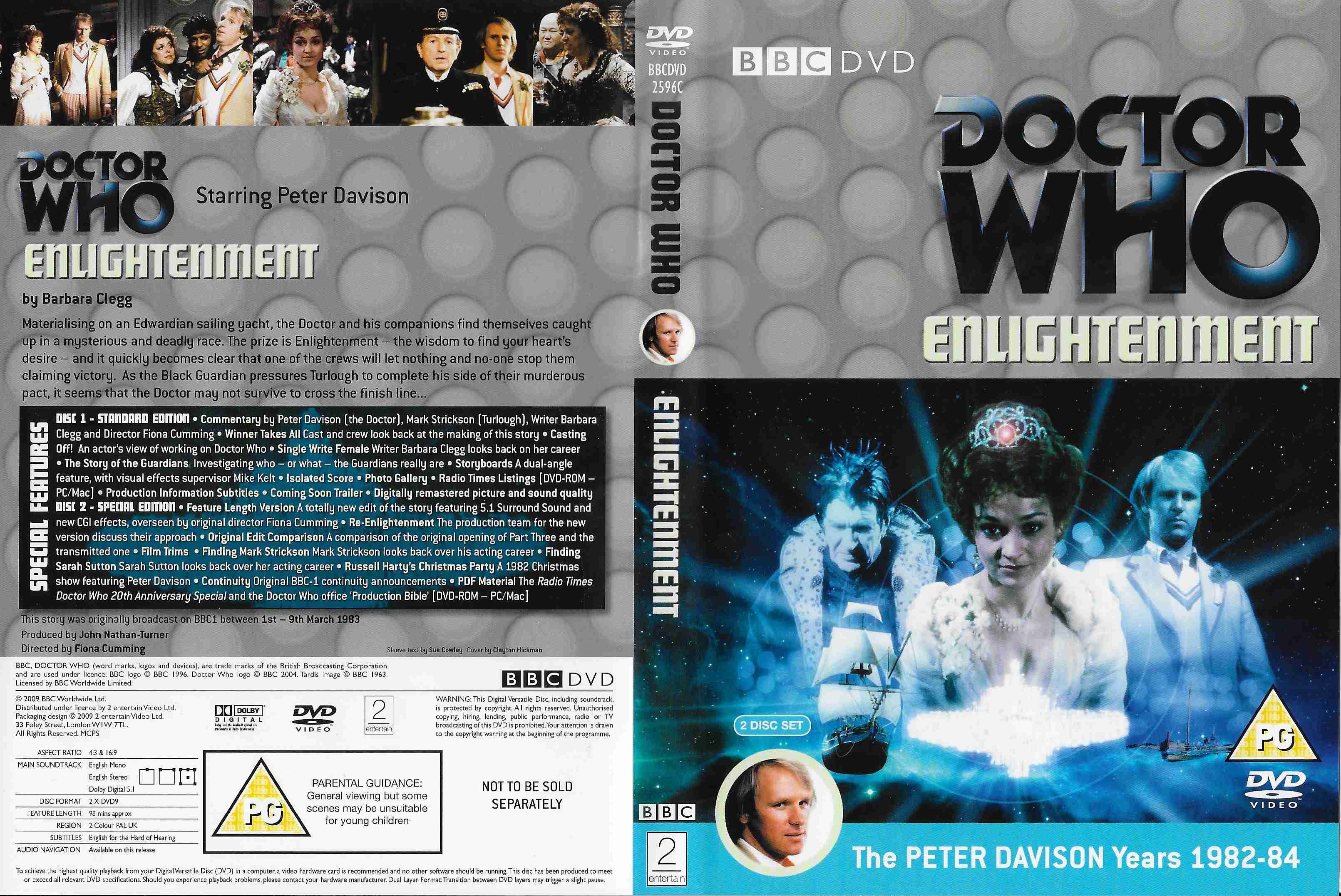 Picture of BBCDVD 2596C Doctor Who - Enlightenment by artist Barbara Clegg from the BBC records and Tapes library